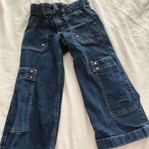 Dark Blue Wide Leg Abercrombie Jeans
